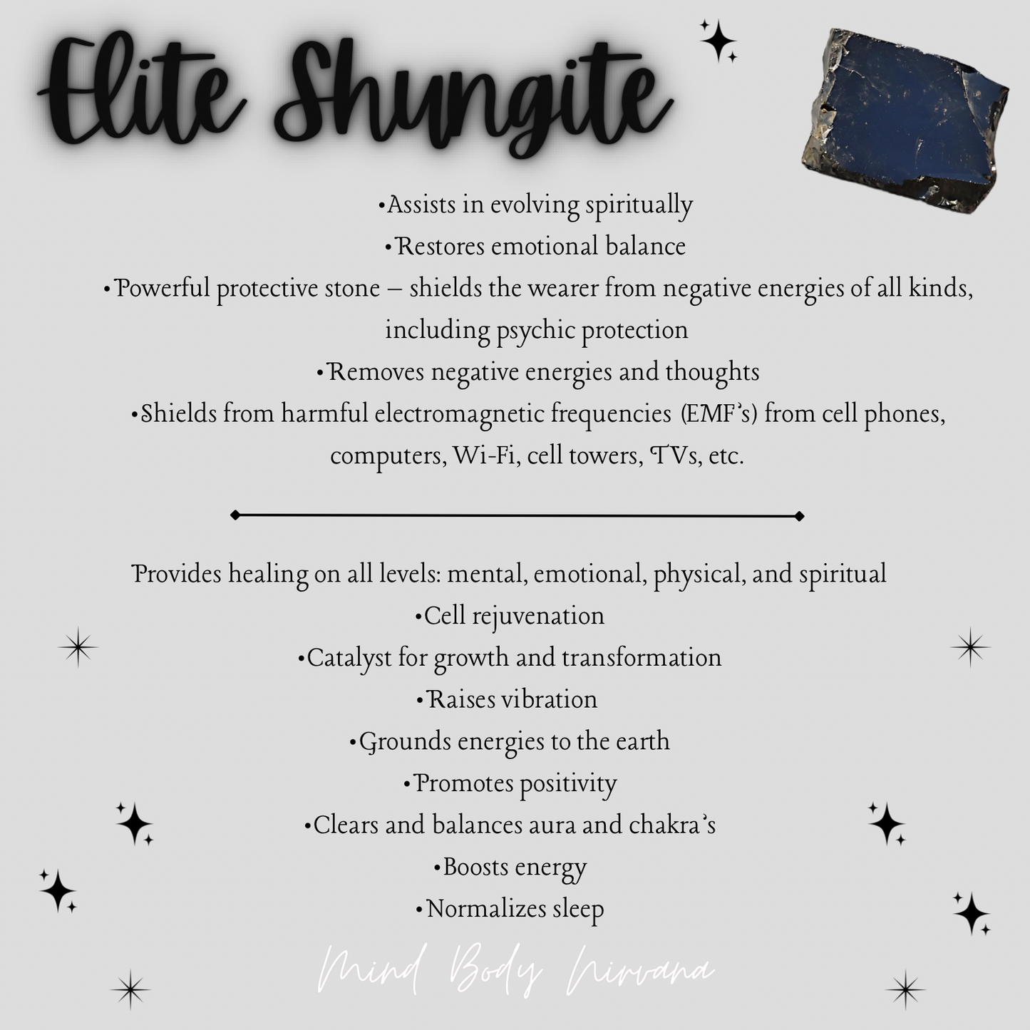 Elite Shungite - Raw