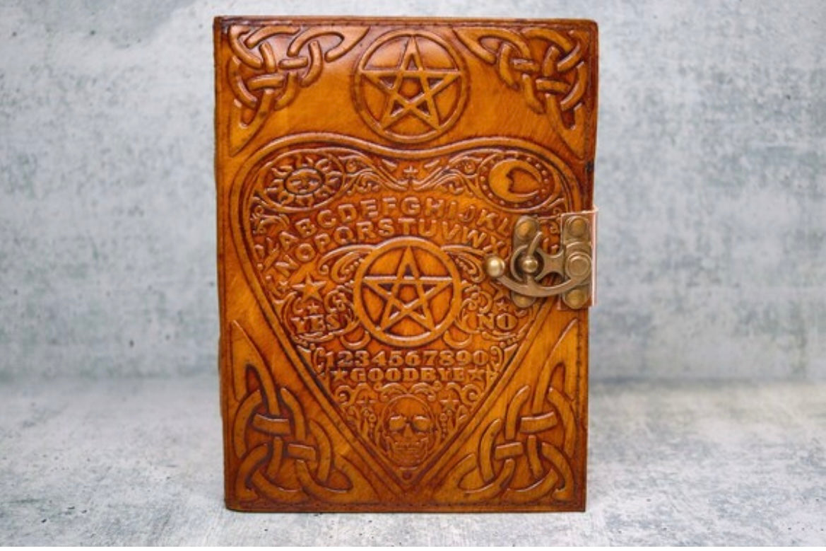 Ouija Style Leather Journal