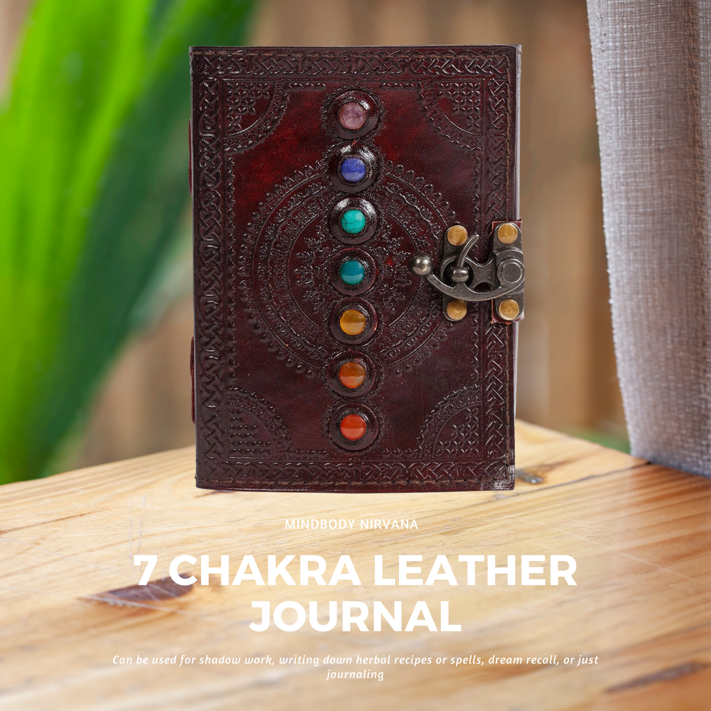 7 Chakra Leather Journal