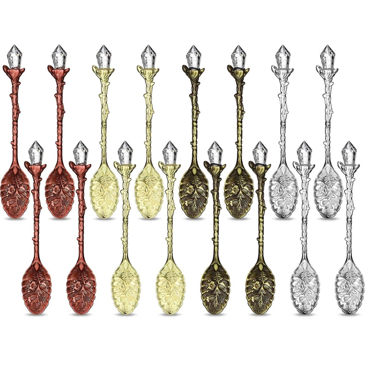 Vintage Crystal Spoons